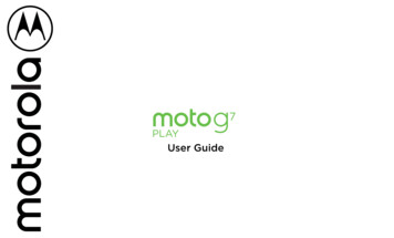 Moto G7 Play User Guide