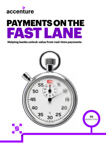 Payments On The Fast Lane Accenture