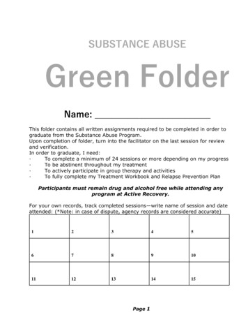 Green Folder - Active Recovery