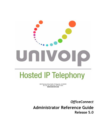 Administrator Reference Guide - UniVoIP