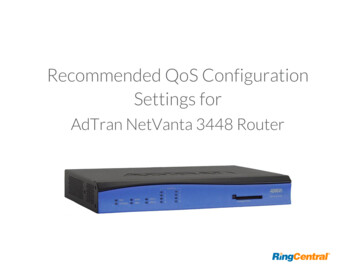 Recommended QoS Configuration Settings For