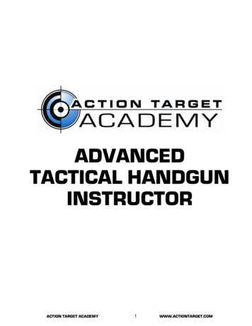 Advanced Tactical Handgun Instructor Manual 2010
