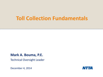 Toll Collection Fundamentals - Dallas County