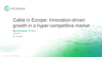 Cable In Europe: Innovation-driven Growth In A Hyper .