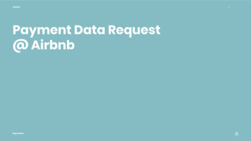 Payment Data Request @ Airbnb