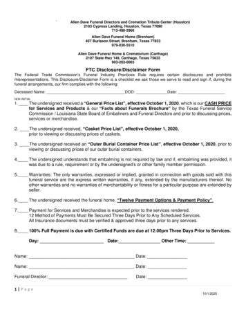 FTC Disclosure/Disclaimer Form The Federal Trade .