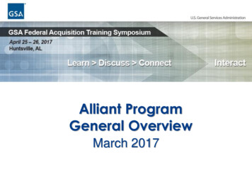 Alliant Program General Overview