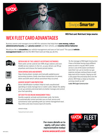 WEX FLEET CARD ADVANTAGES