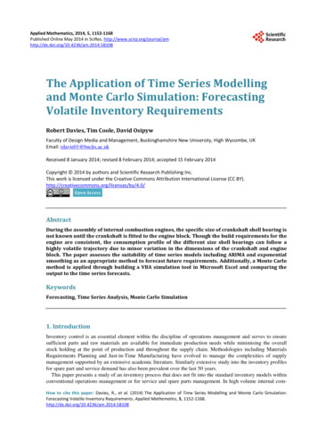 The Application Of Time Series Modelling And Monte Carlo .