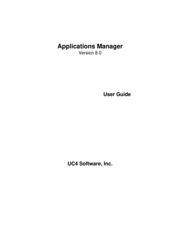 Applications Manager 8.0 Operations Guide