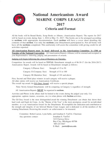 National Americanism Award - Marine Corps League