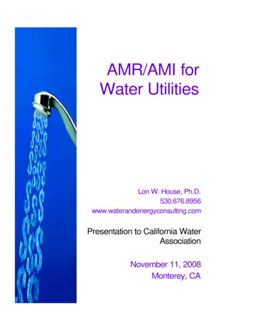 AMR/AMI For Water Utilities
