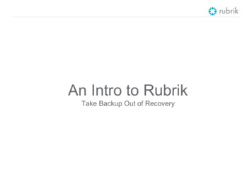 An Intro To Rubrik - ADN