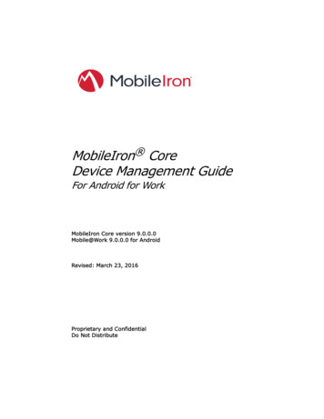 MobileIron Core Device Management Guide