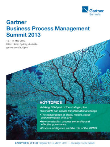 Gartner Business Process Management Summit 2013