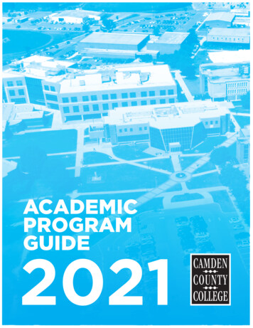 ACADEMIC PROGRAM GUIDE - Camdencc.edu