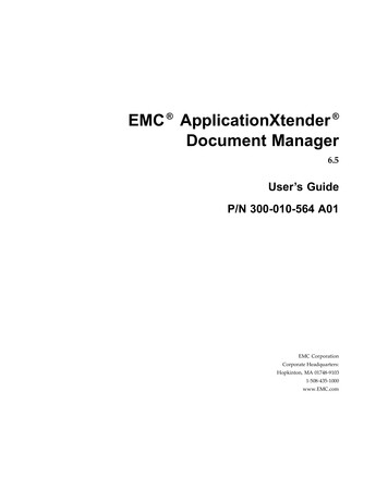 EMC ApplicationXtender DocumentManager