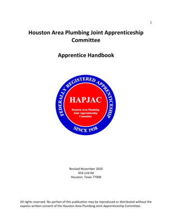 Houston Area Plumbing Joint Apprenticeship Committee .