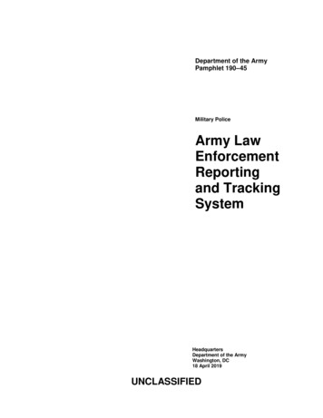 Military Police Army Law Enforcement Reporting And .