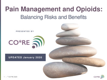 Pain Management And Opioids