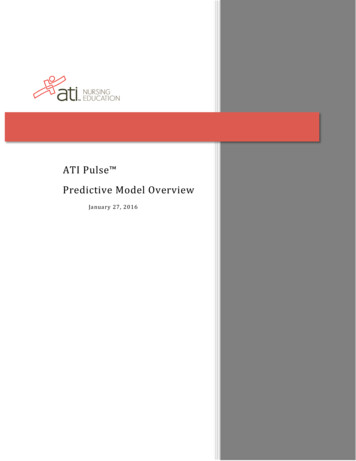ATI Pulse Predictive Model Overview - From ATI Nursing .