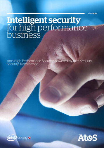 Atos High Performance Security, Powered By Intel Security .