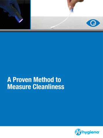 A Proven Method To Measure Cleanliness