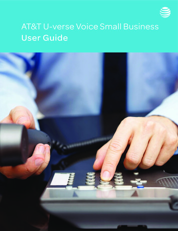 AT&T U-verse Voice Small Business User Guide