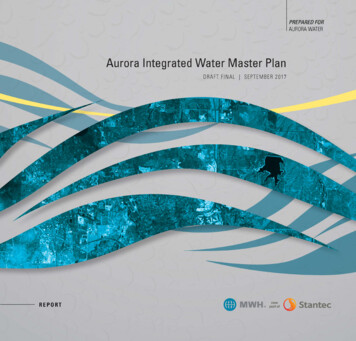Integrated Water Master Plan - Aurora, Colorado