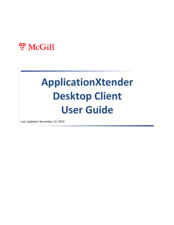 ApplicationXtender Desktop Client User Guide