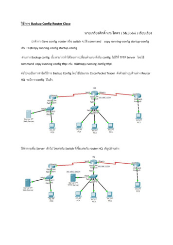 วิธีการ Backup Config Router Cisco