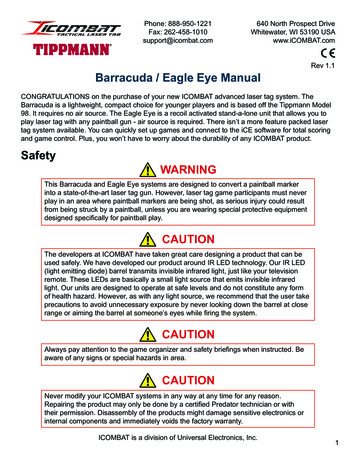 Barracuda / Eagle Eye Manual Safety WARNING CAUTION