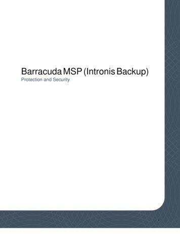 Barracuda MSP Backup)