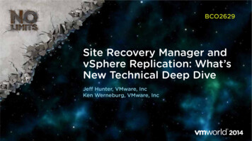 Site Recovery Manager And VSphere Replication: What’s 