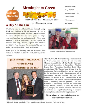 Fall 2015 Around The Campus 2-3 Newsletter Campus 
