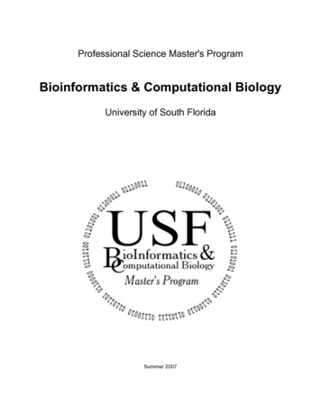 Bioinformatics & Computational Biology - USF