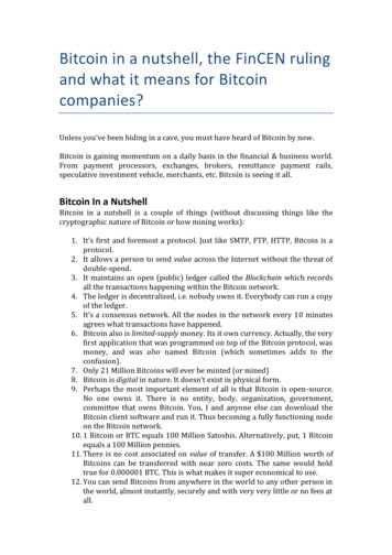 Bitcoin In A Nutshell, The FinCEN Ruling And What It Means .