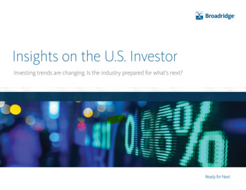 Insights On The U.S. Investor - Broadridge