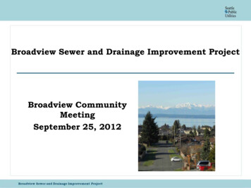 Broadview Sewer And Drainage Improvement Project 