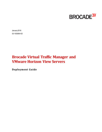 Brocade Virtual Traffic Manager And VMware Horizon View .