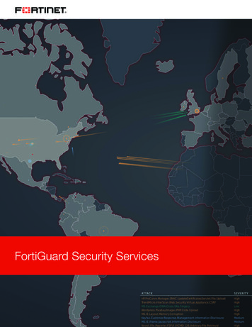 FortiGuard Security Services