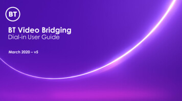 BT Video Bridging - BT Conferencing