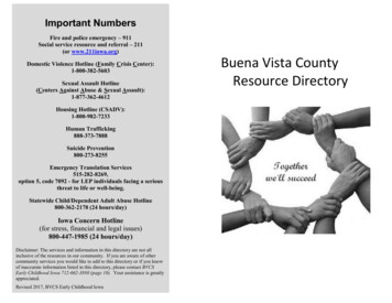 Buena Vista County Resource Directory 2