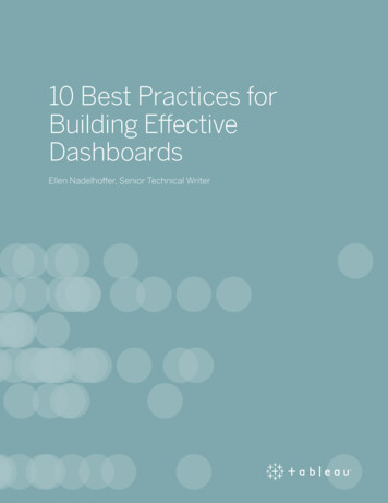 10 Best Practices For Building Effective Dashboards