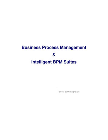 Business Process Management & Intelligent BPM Suites .