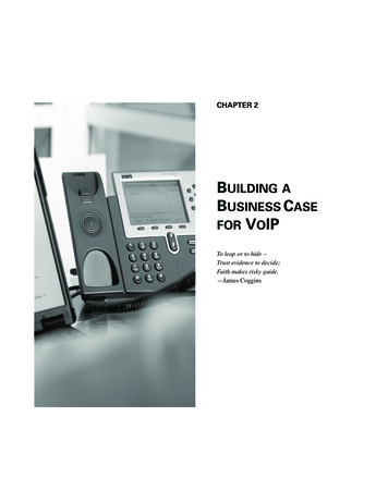 BUILDING A BUSINESS C ASE FOR VOIP