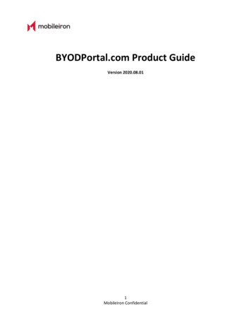 BYODPortal Product Guide