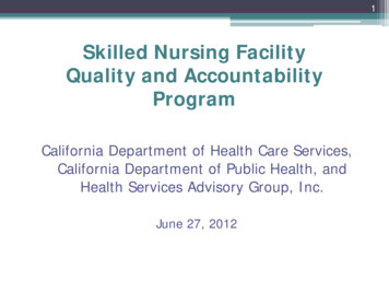 Skilled Nursing Facility Quality And Accountability Program