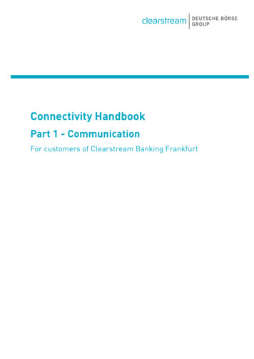 Connectivity Handbook - Clearstream