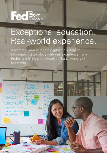 Exceptional Education. Real-world Experience.